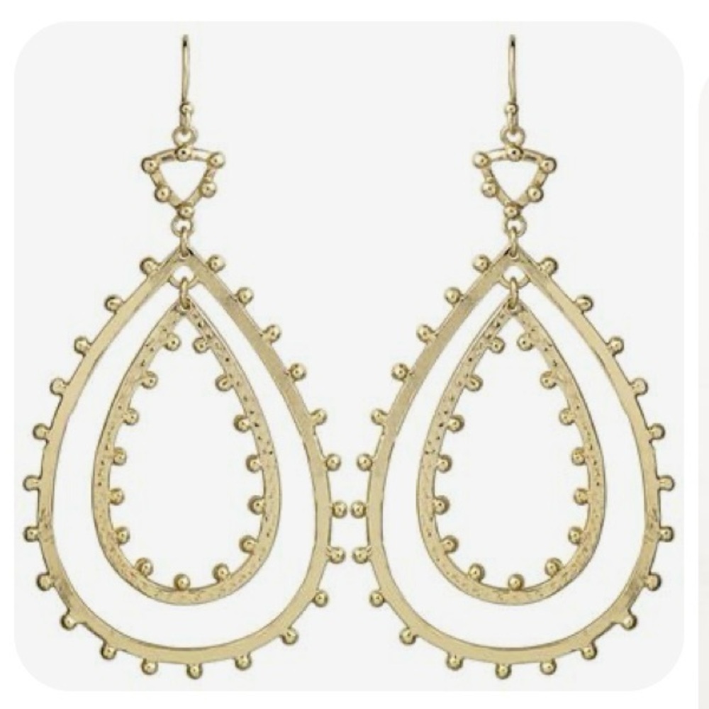 Kendra Scott Gold Teardrop Earrings